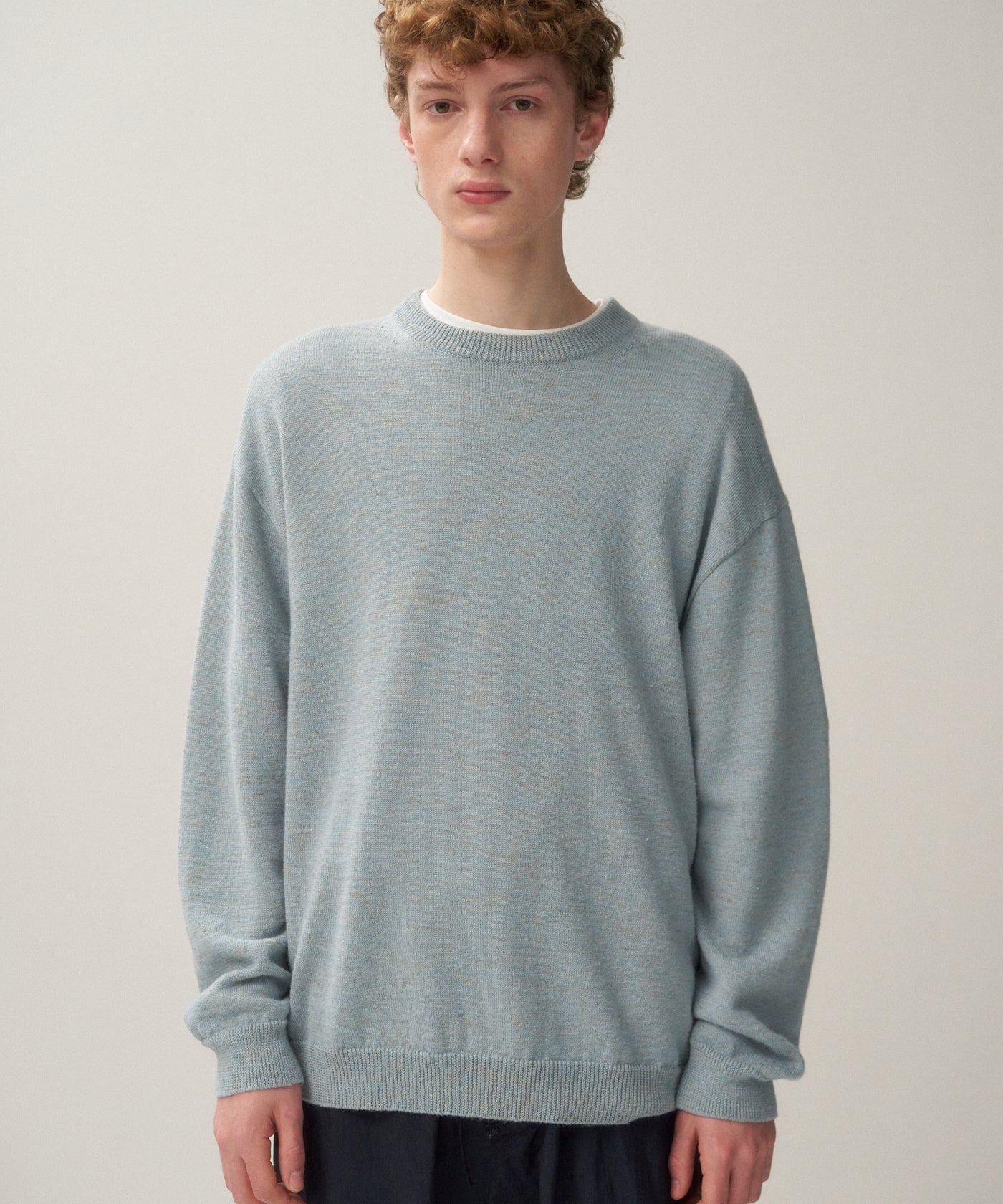 BABY ALPACA LINEN | CREWNECK SWEATER – ATON | エイトン