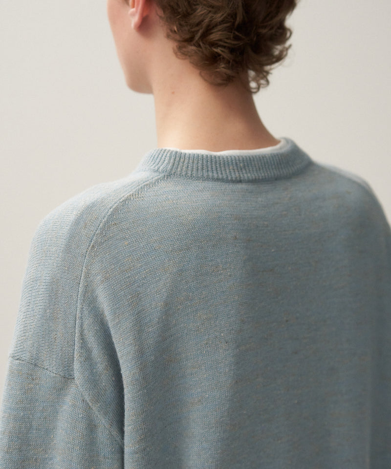 BABY ALPACA LINEN | CREWNECK SWEATER