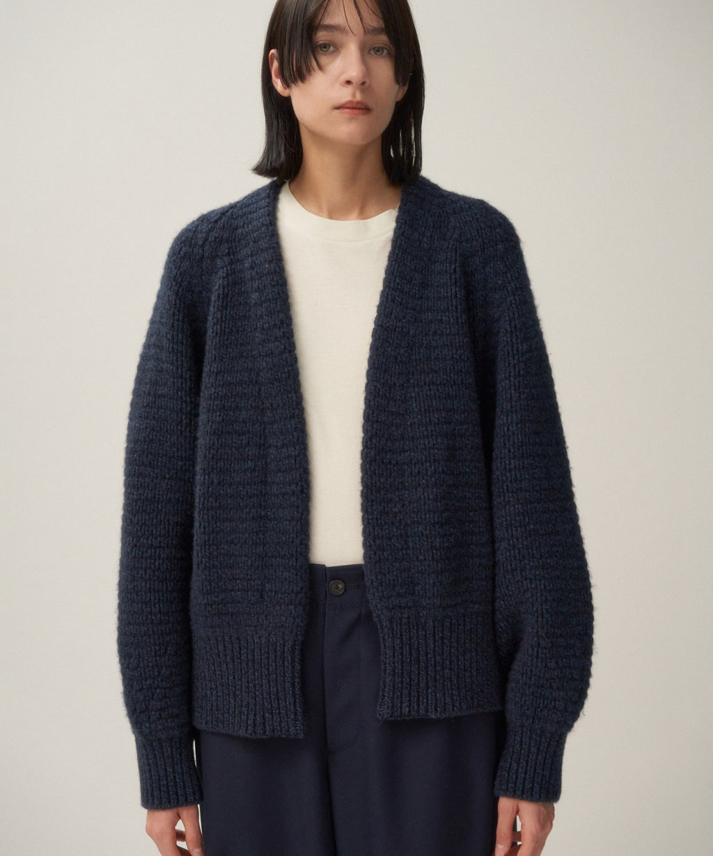 WOOL CASHMERE SILK | CARDIGAN – ATON | エイトン