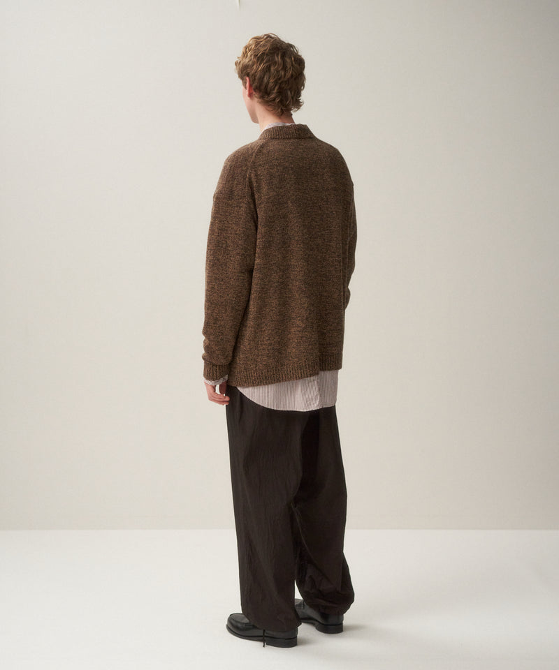 BABY WOOL MOULINE | OVERSIZED CARDIGAN