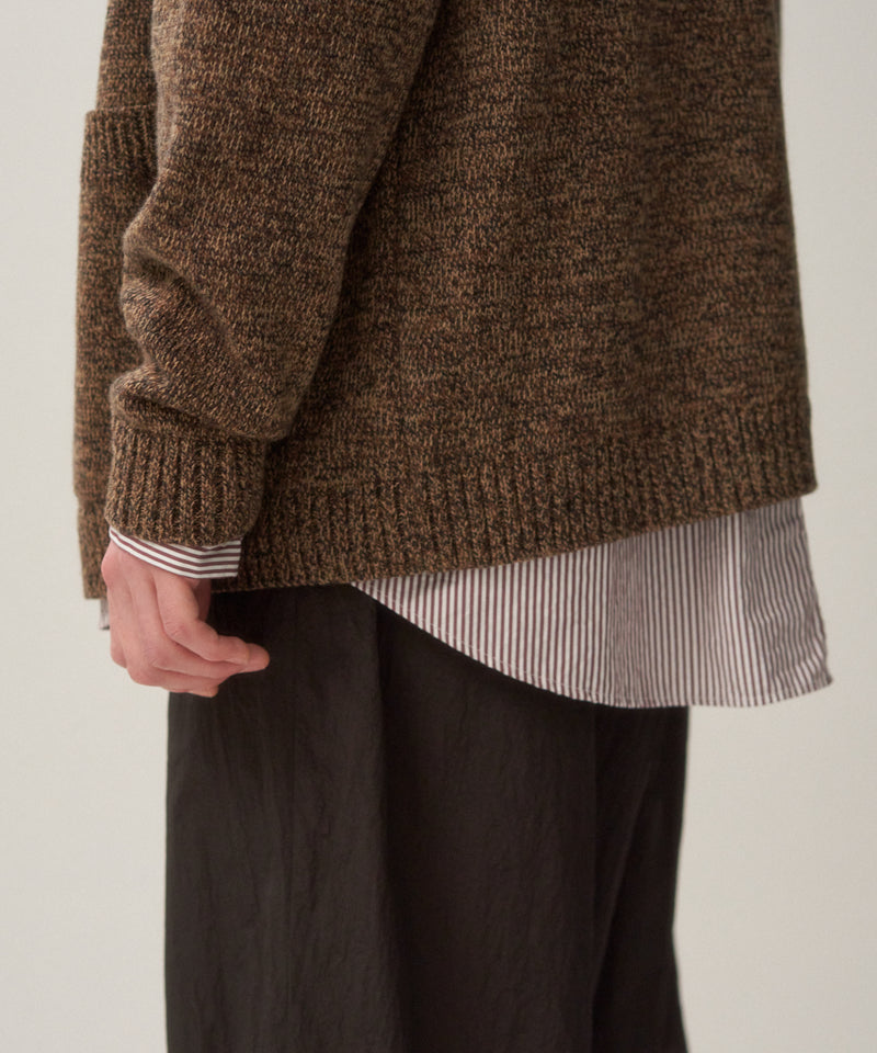 BABY WOOL MOULINE | OVERSIZED CARDIGAN