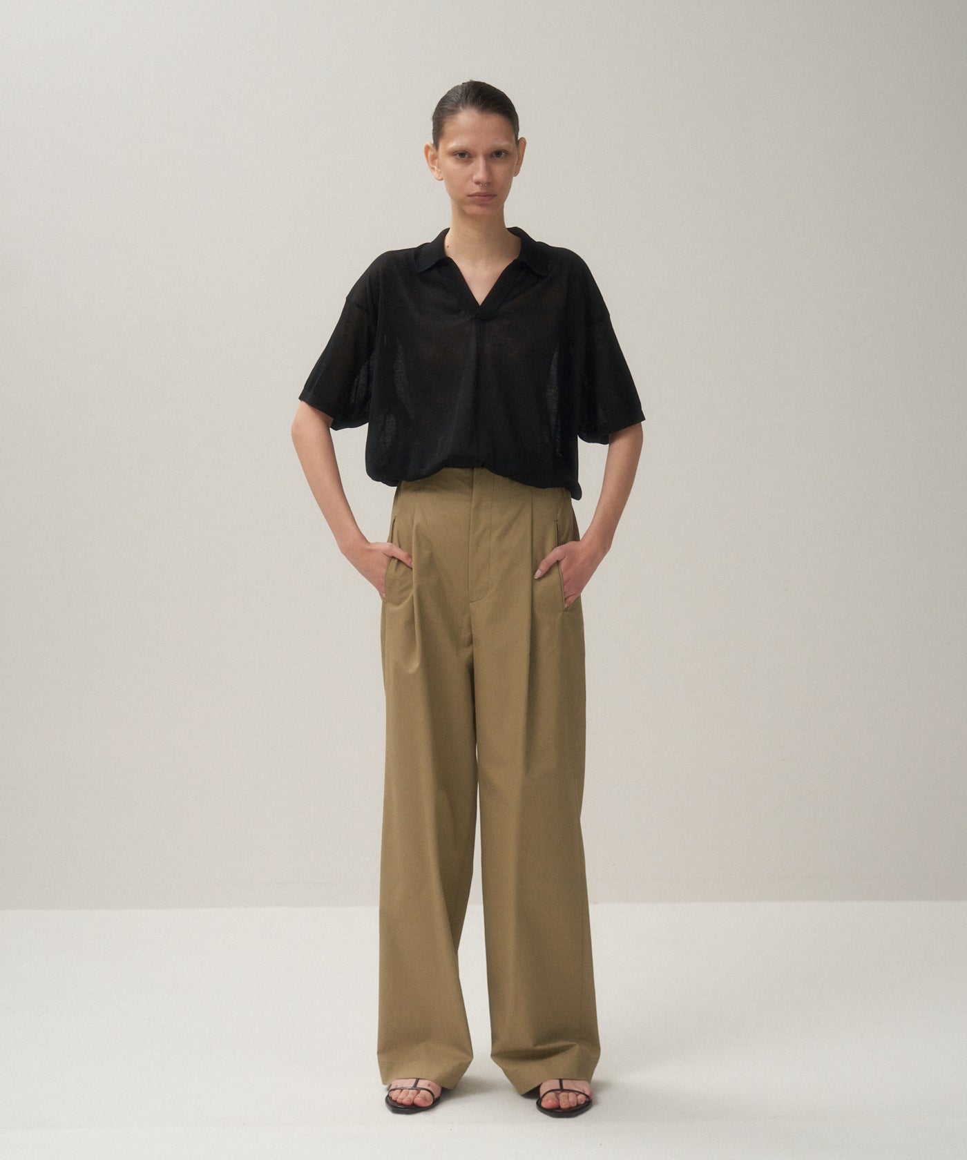 ORGANIC COTTON TWILL | EASY PANTS – ATON | エイトン