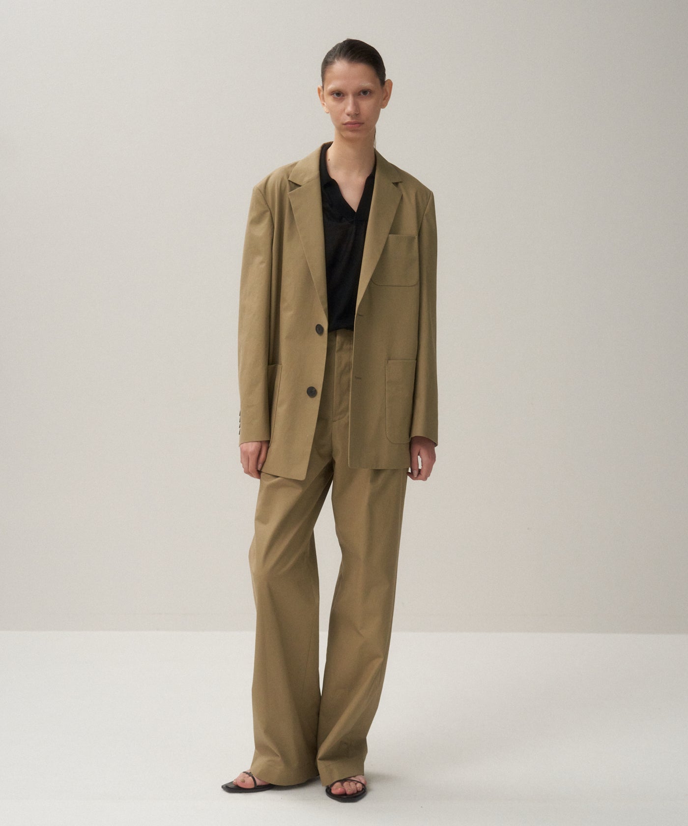 ORGANIC COTTON TWILL | EASY PANTS – ATON | エイトン ORGANIC COTTON TWILL | EASY PANTS – ATON | エイトン
