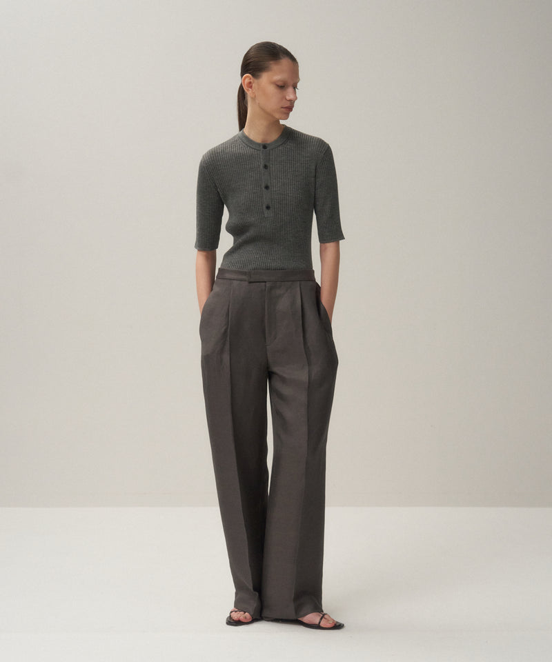 LINEN CUPRA | STRAIGHT PANTS