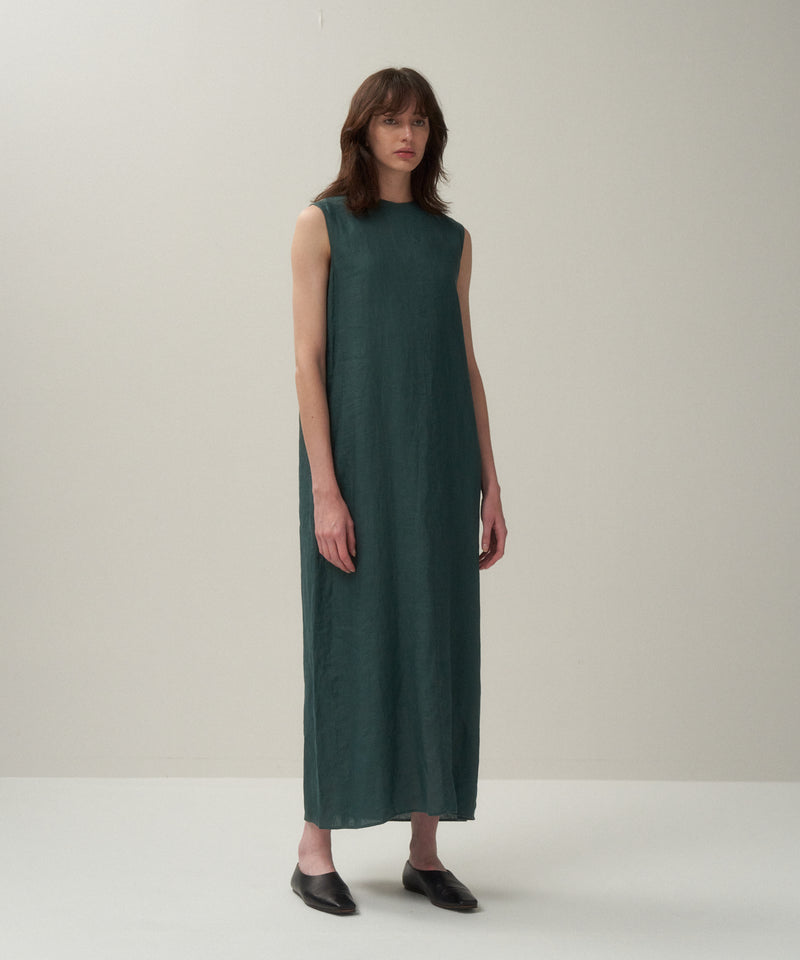 NATURAL DYED LINEN LAWN | TUCKED DRESS