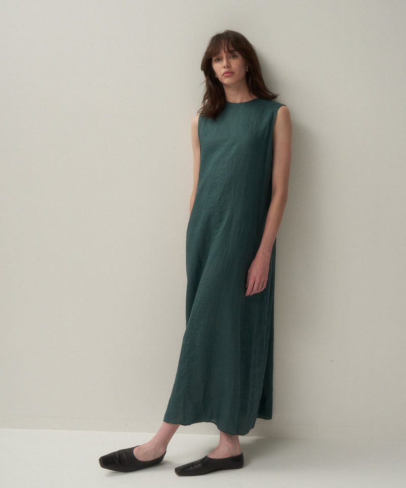 NATURAL DYED LINEN LAWN | TUCKED DRESS