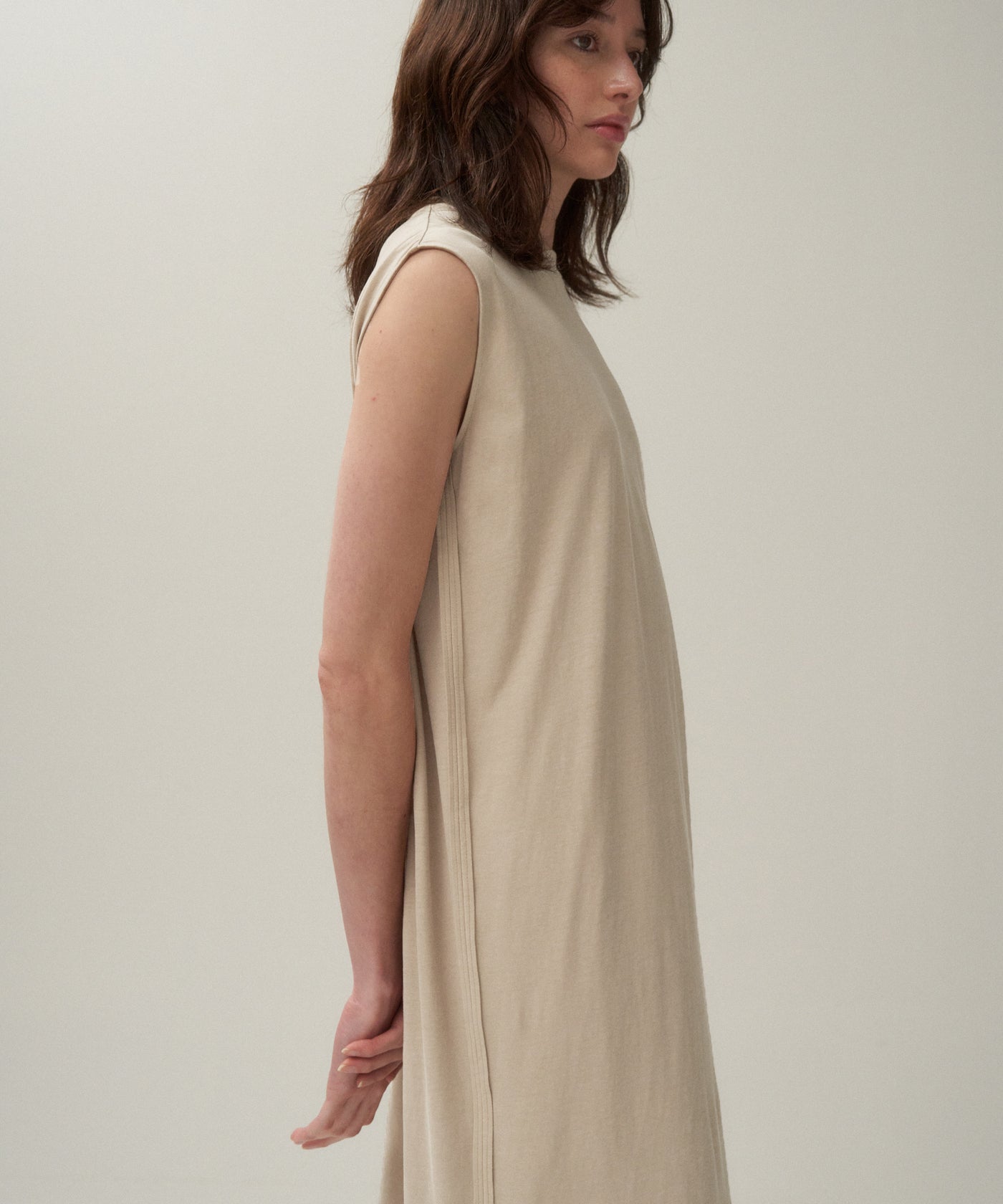 ATON LINEN VELVET | タンクトップドレス美品 LINEN VELVET | タンクトップドレス / ATON | ファッション通販 【公式