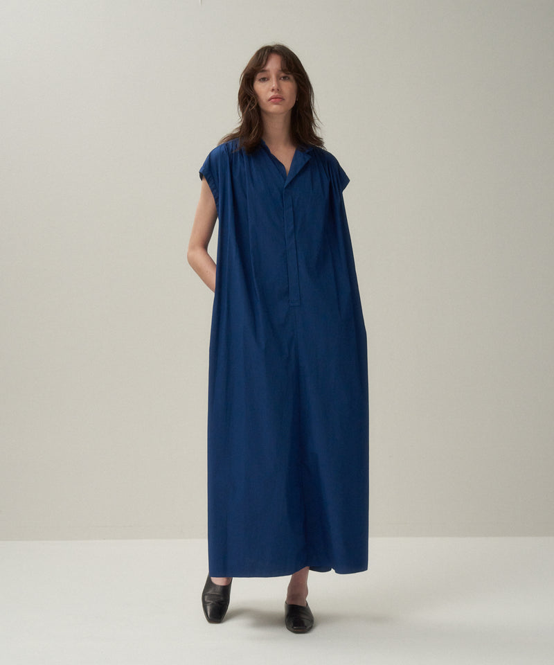 NATURAL DYED COTTON LAWN | TUCKED DRESS