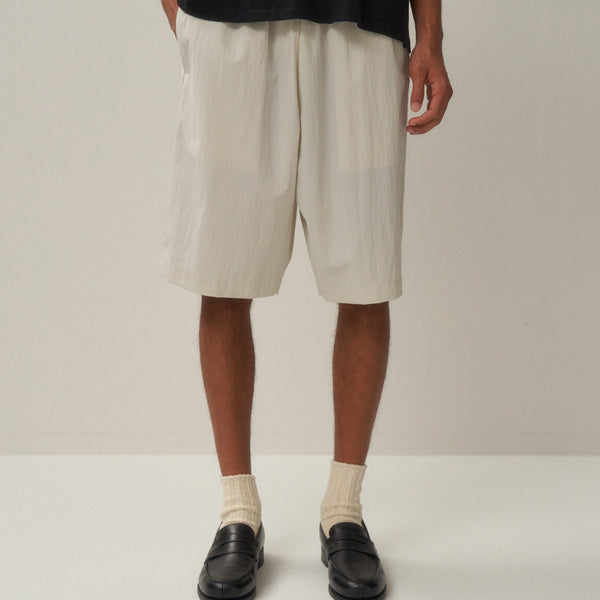 TRAVEL NYLON | WIDE EASY SHORTS – ATON | エイトン