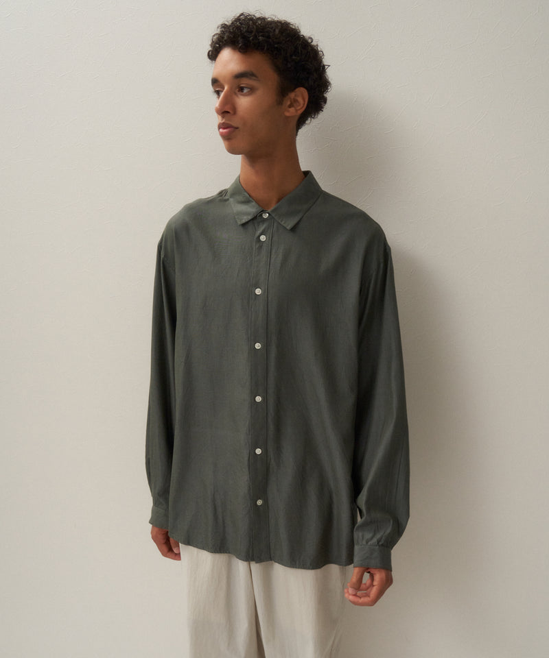 SHORT FIBER SILK | WASHED SHIRT