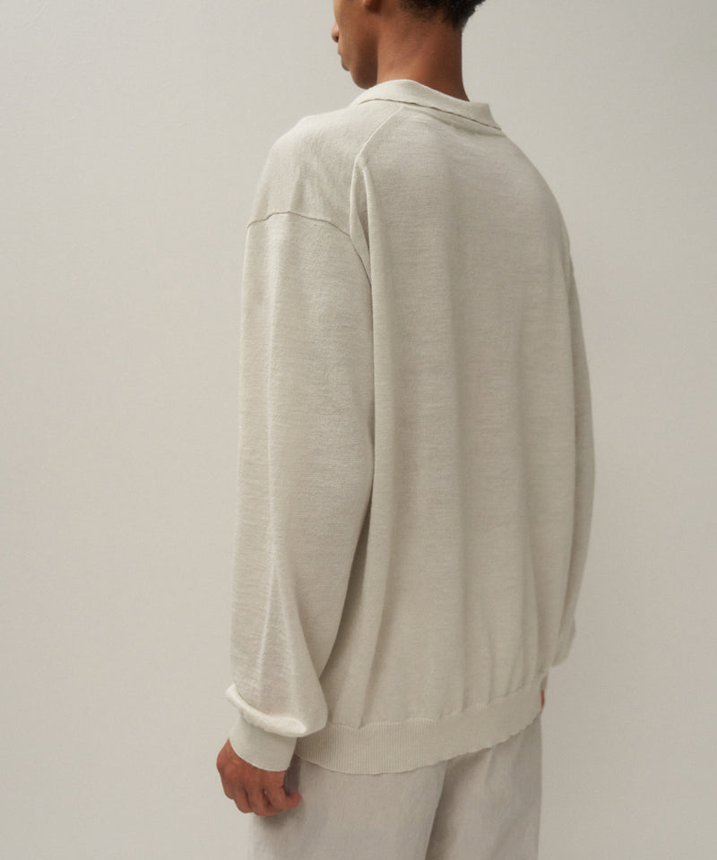 RAMIE CASHMERE | SKIPPER POLO SWEATER