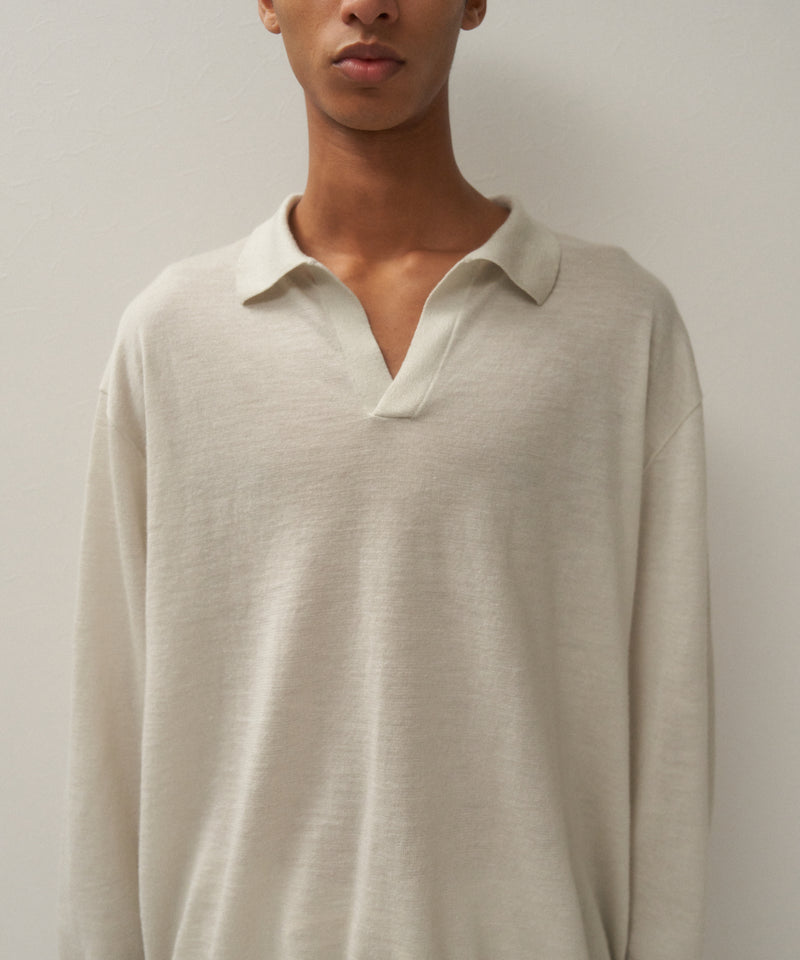 RAMIE CASHMERE | SKIPPER POLO SWEATER