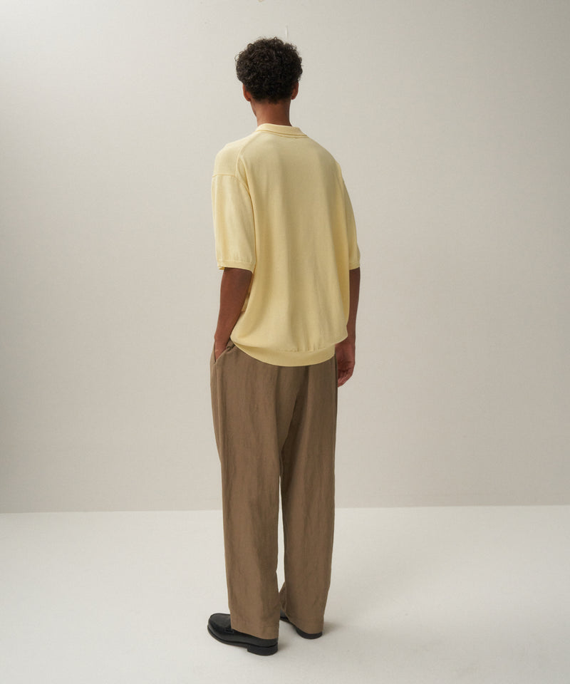 COTTON LINEN VOILE | TWO TUCKED EASY PANTS