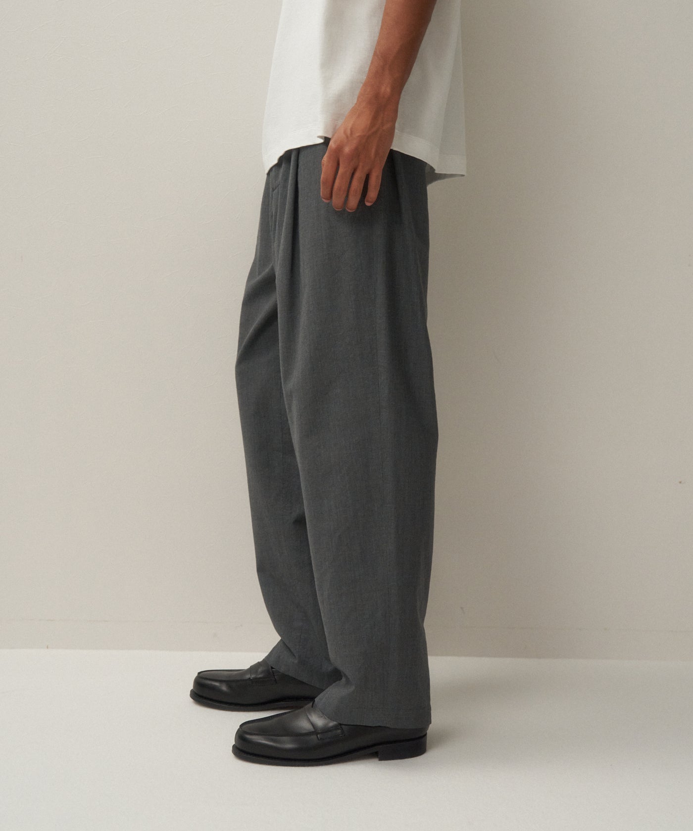 WOOL WASHI TROPICAL | WIDE EASY PANTS – ATON | エイトン