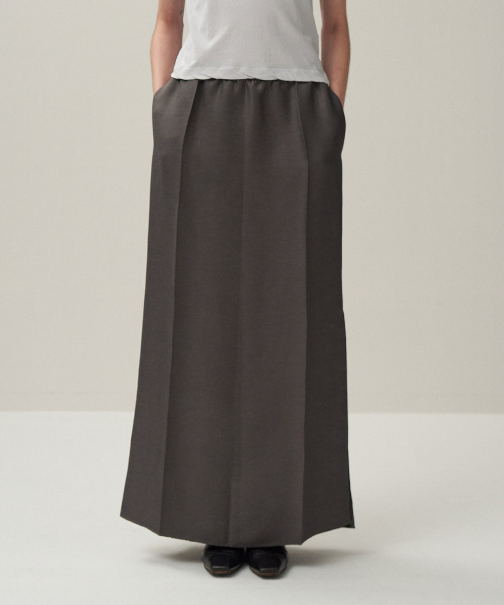 LINEN CUPRA | A-LINE SKIRT – ATON | エイトン