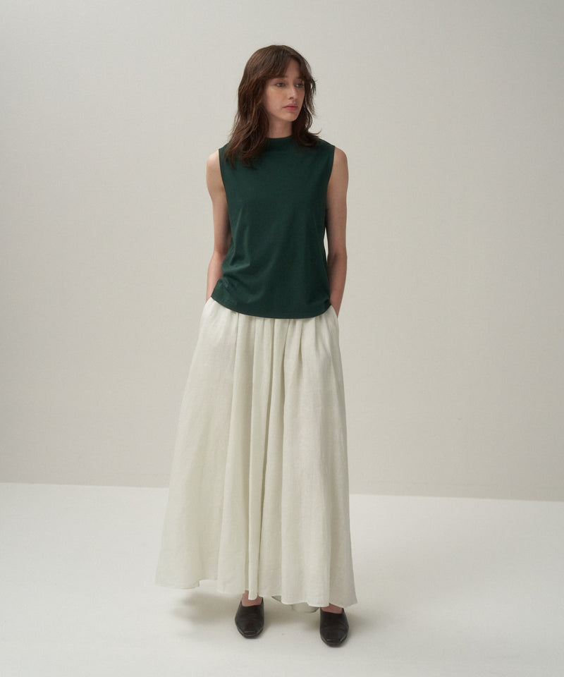 NATURAL DYED LINEN LAWN | GATHERD SKIRT