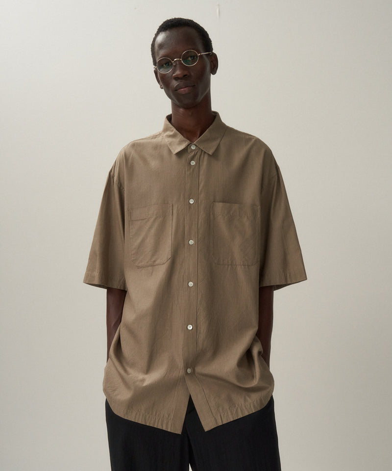 SHORT FIBER SILK | WASHED SHORT SLEEVE SHIRT