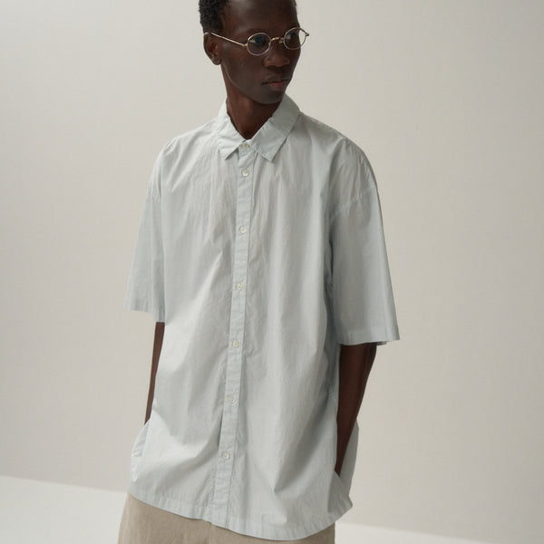 ATON COTTON LAWN OVERSIZED SHIRT 春夏 Namu Shop - Aton Cotton Lawn Oversized Short Sleeve Shirt