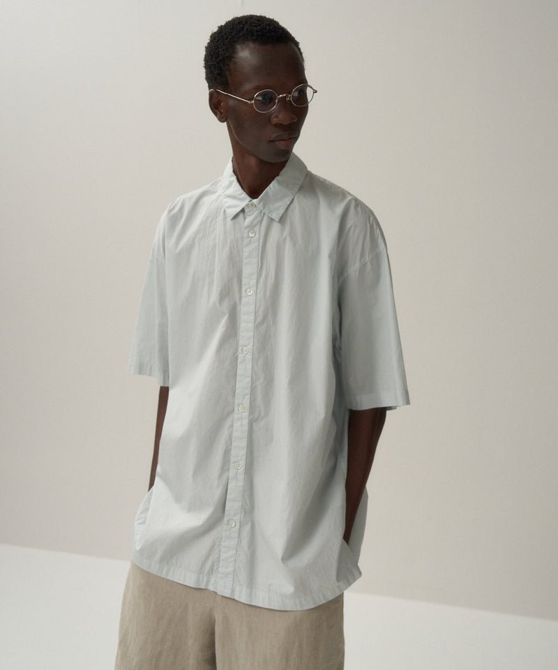 COTTON LAWN | OVERSIZED SHORT SLEEVE SHIRT