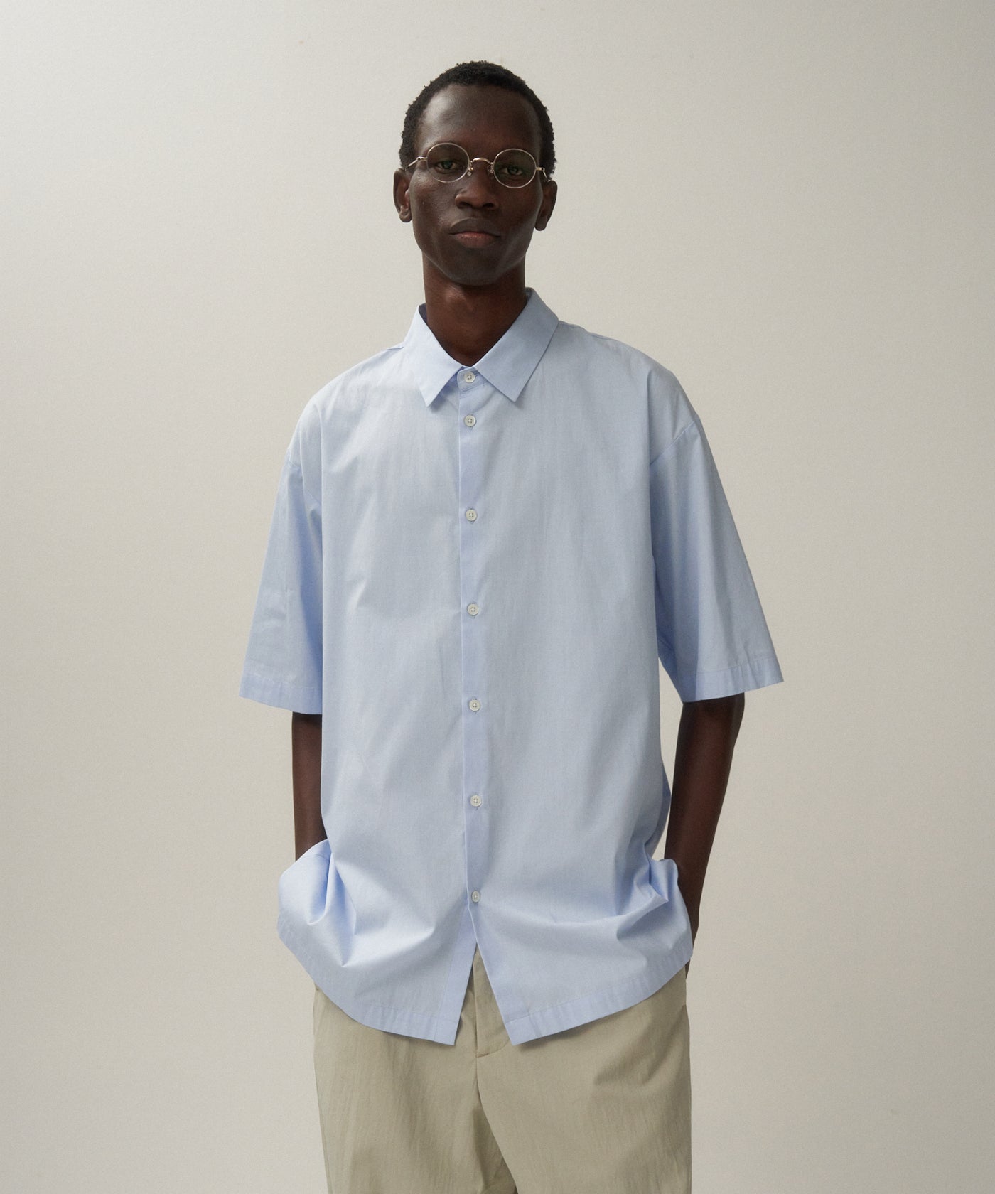アトピロン！ GIZA BROAD | SHORT SLEEVE SHIRT – ATON | エイトン