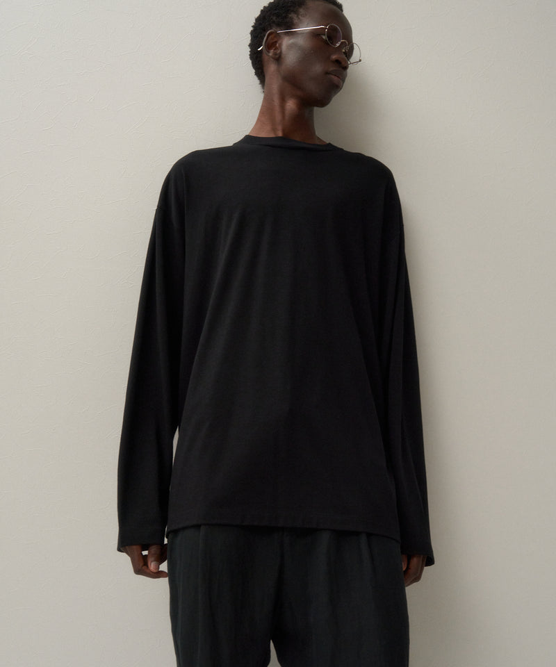 ROYAL WOOL JERSEY | OVERSIZED L/S T-SHIRT