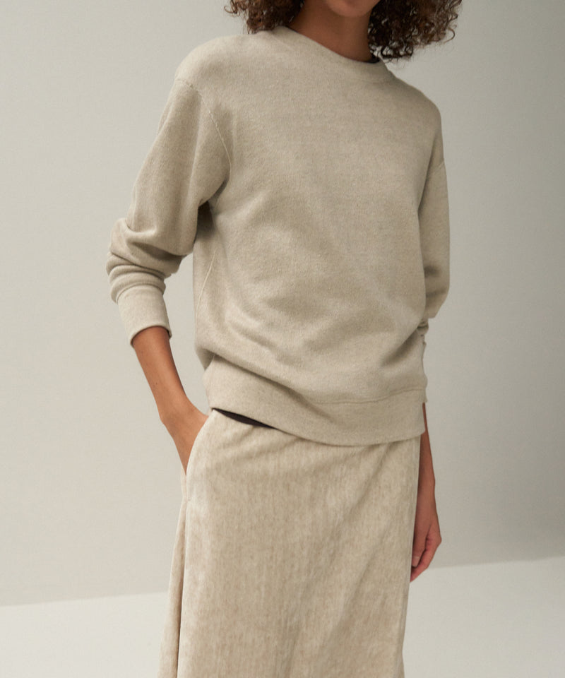 LINEN JERSEY | LONG SLEEVE PULLOVER