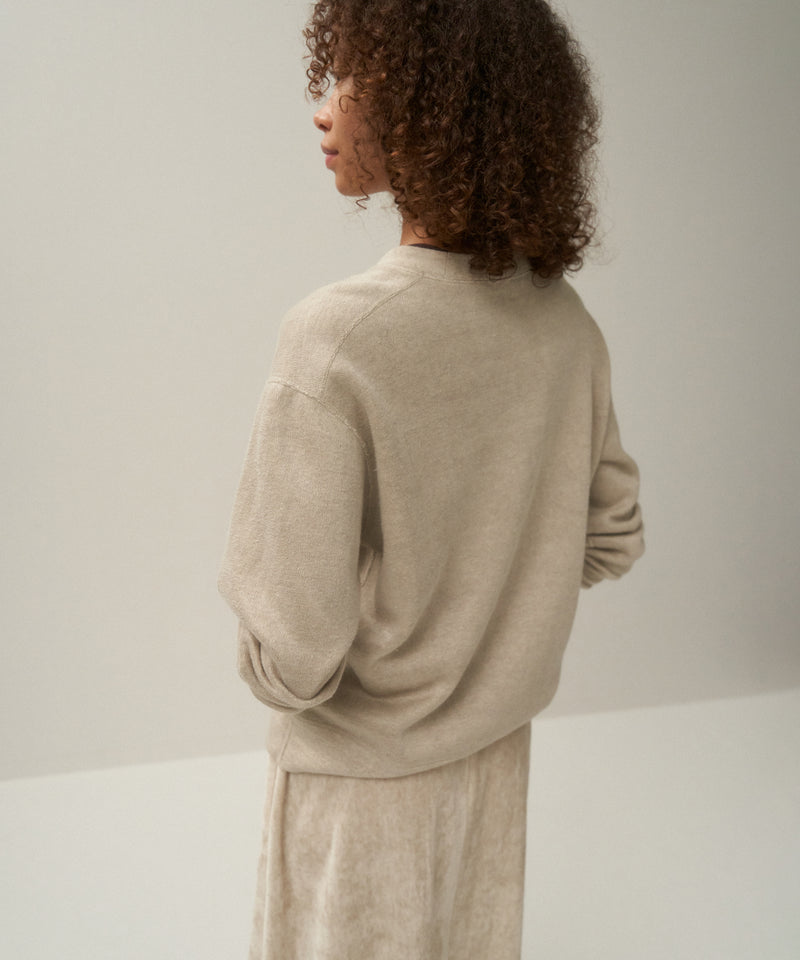 LINEN JERSEY | LONG SLEEVE PULLOVER