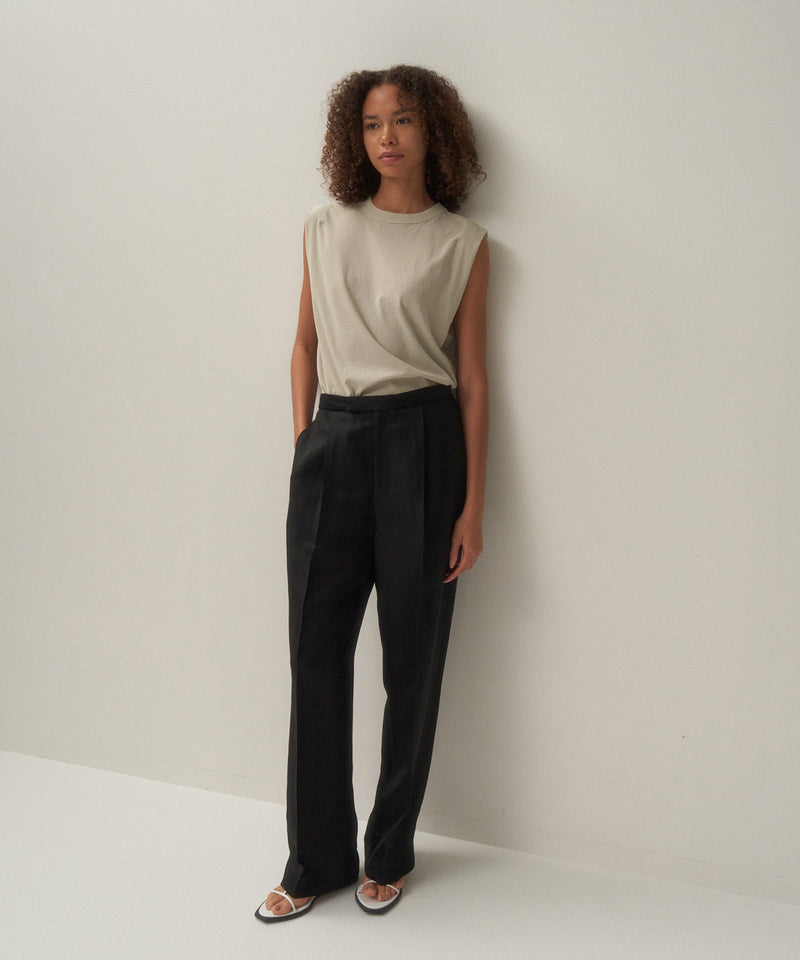 LINEN CUPRA | STRAIGHT PANTS