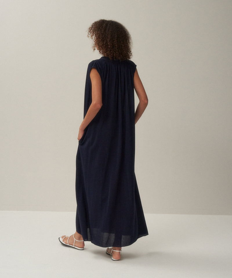 INDIGO FRESCA | GATHERD DRESS