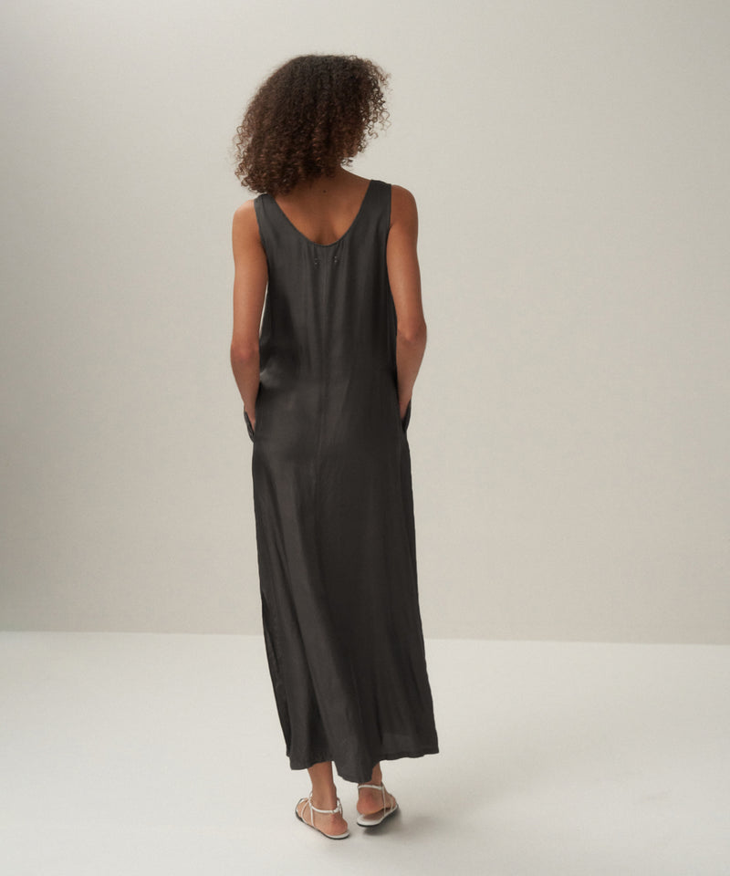 TRAVEL SILK TWILL | TANK TOP DRESS