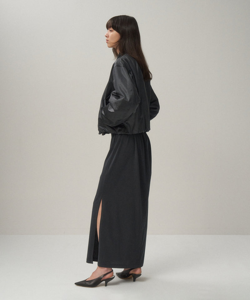 COWHIDE NYLON | CROPPED JACKET MA-1