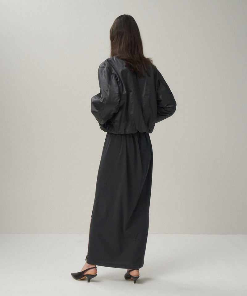 COWHIDE NYLON | CROPPED JACKET MA-1
