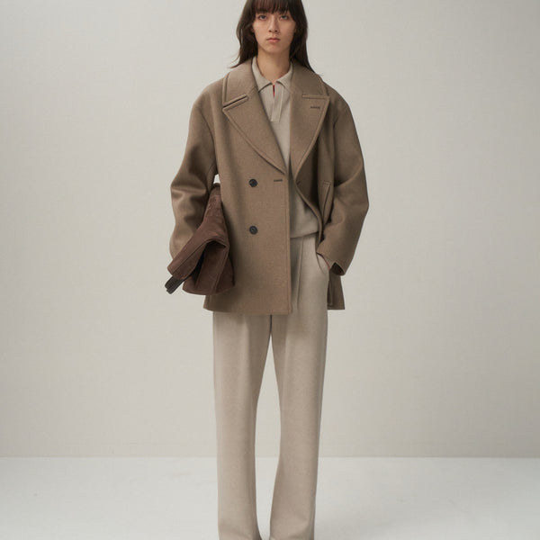 エディション　トゥモローランド MELTON SHORT COAT ダブルフェイスメルトンビーバー ショートコート | maison