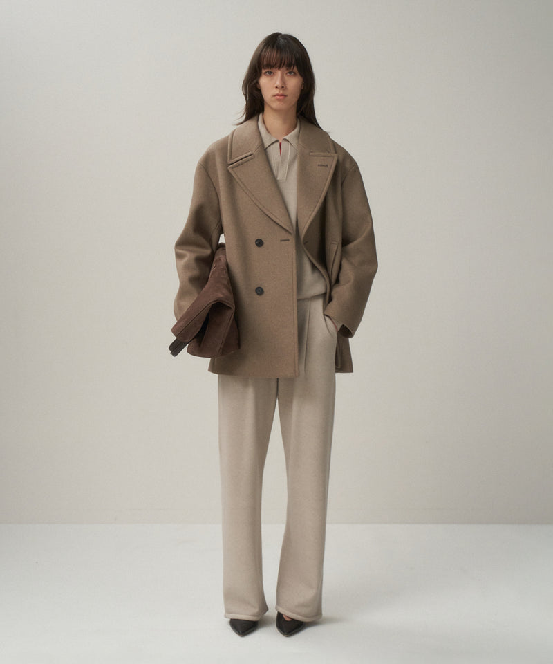 SUPER 120S DOUBLE MELTON | SEMI DOUBLE SHORT COAT