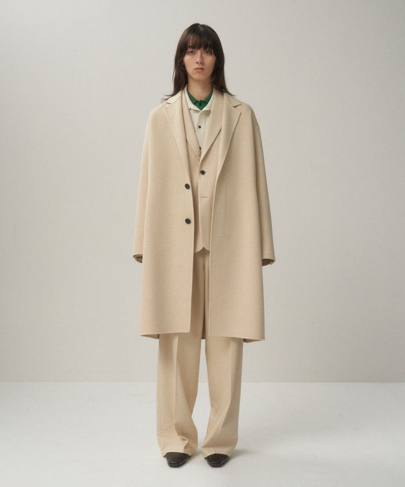 MERINO DOUBLE MELTON | CHESTER FIELD COAT