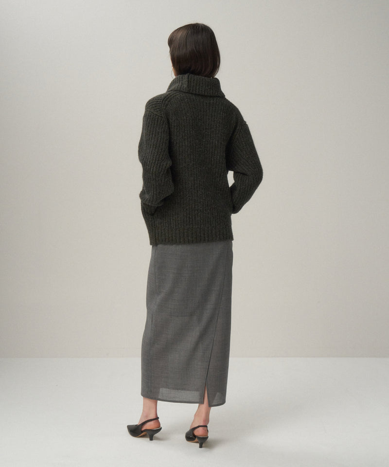 TECHNO WOOL ETERMIN | PENCIL SKIRT