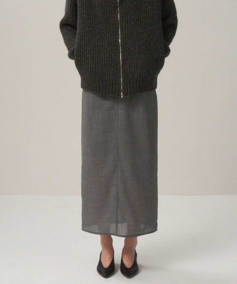 TECHNO WOOL ETERMIN | PENCIL SKIRT