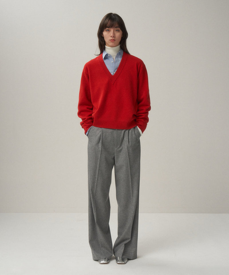 MERINO COLLEGE KNIT | V-NECK SWEATER