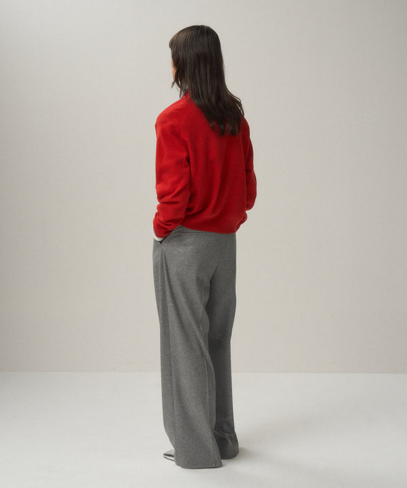 MERINO COLLEGE KNIT | V-NECK SWEATER