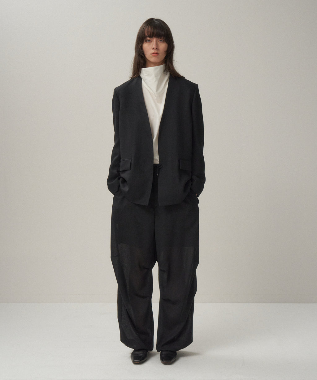 ジャケット・アウター ARULLE collarless cocoon jacket ARULLE collarless cocoon jacket