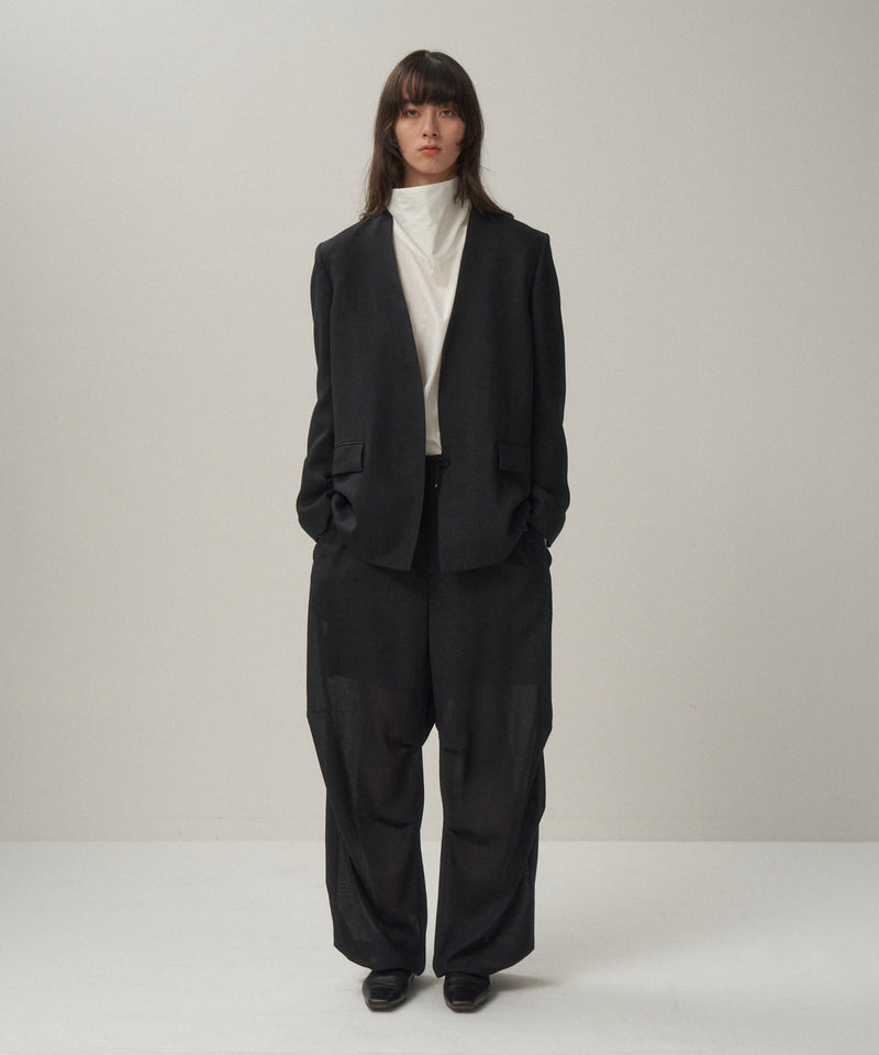 TECHNO WOOL ETERMIN | COLLARLESS JACKET