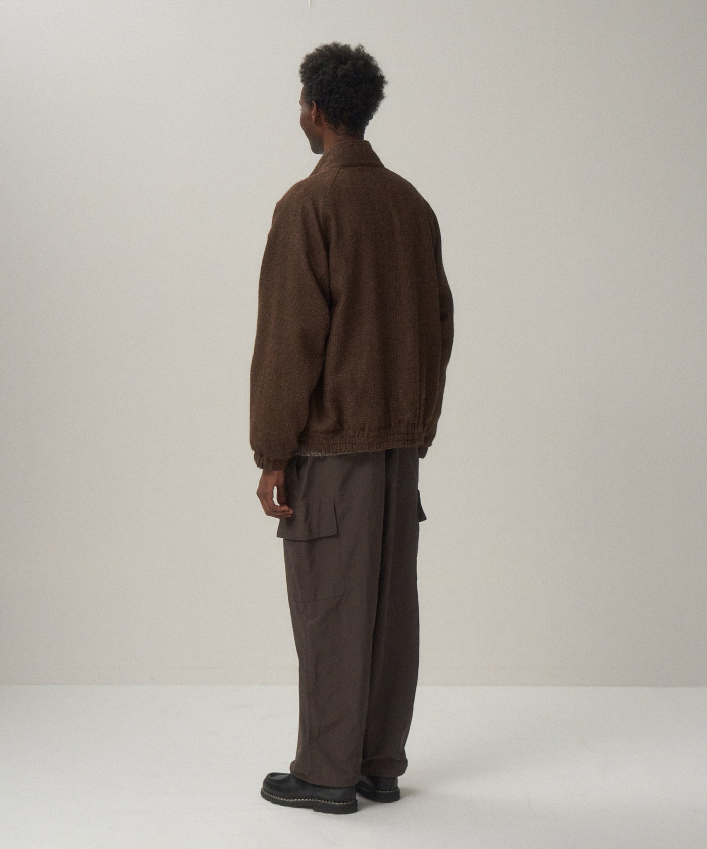 ALPACA HOUND TOOTH | HARRINGTON JACKET – ATON | エイトン