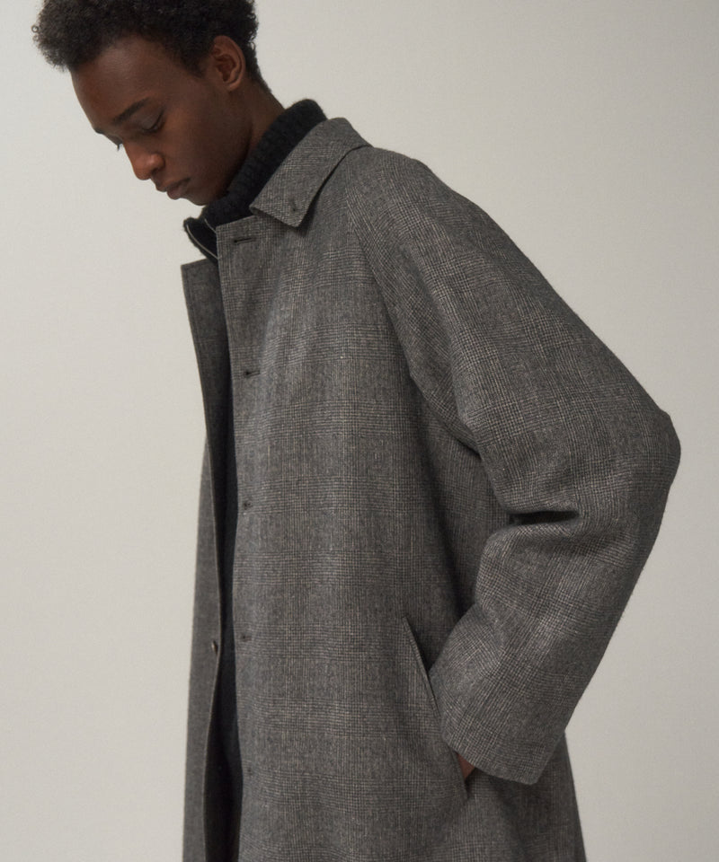 LINEN WOOL TWILL | BALMACAAN COAT