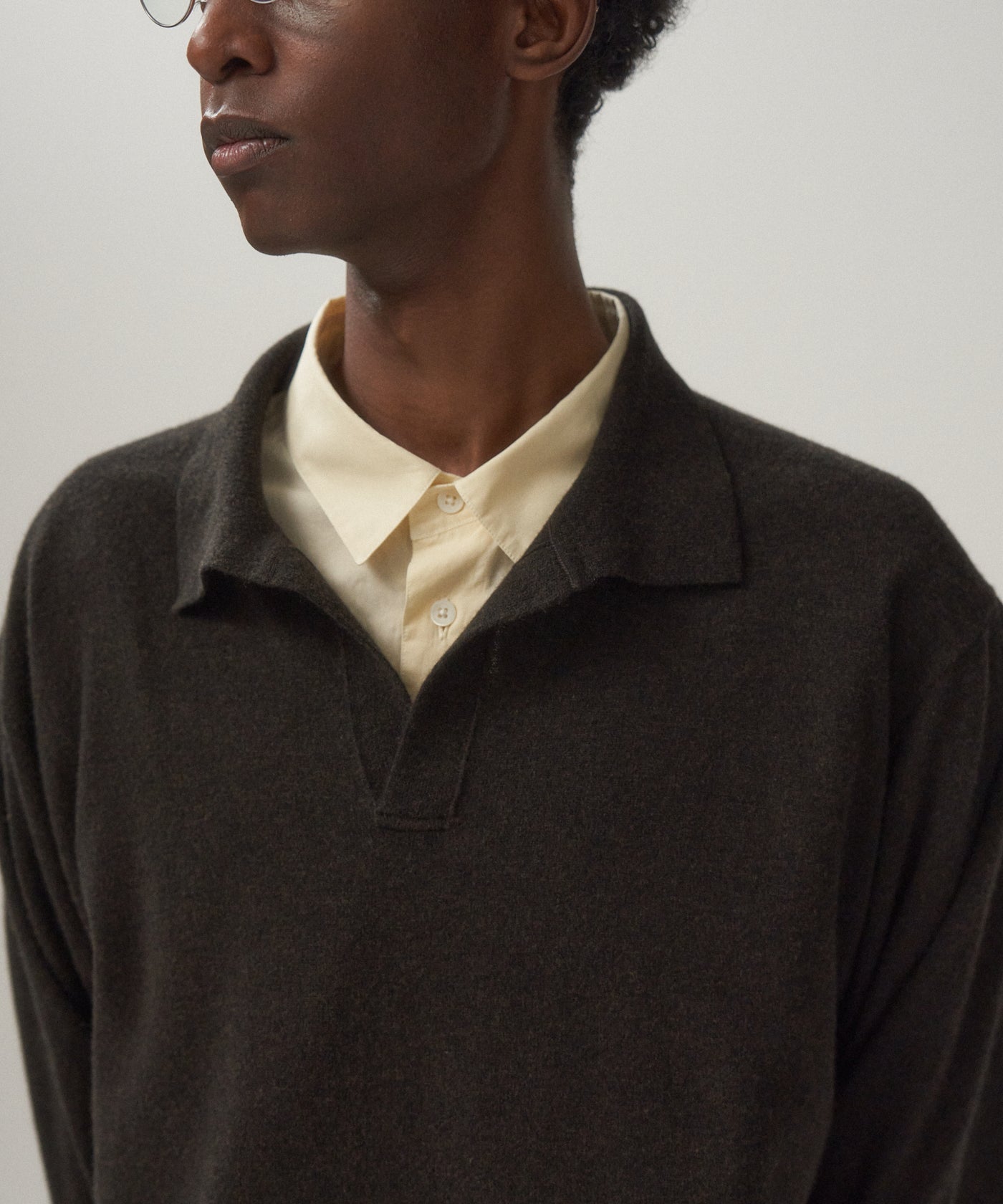 SUPER LIGHT WOOL | SKIPPER POLO SWEATER – ATON | エイトン