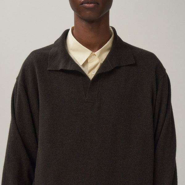 ATON スキッパーニット　25ss VINTAGE KNIT | SKIPPER POLO SWEATER – ATON | エイトン