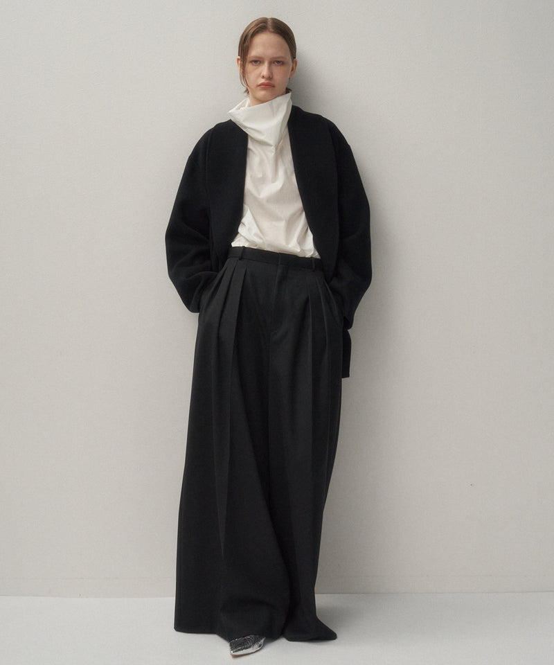 COTTON SILK LAWN | HIGHNECK PULLOVER SHIRT