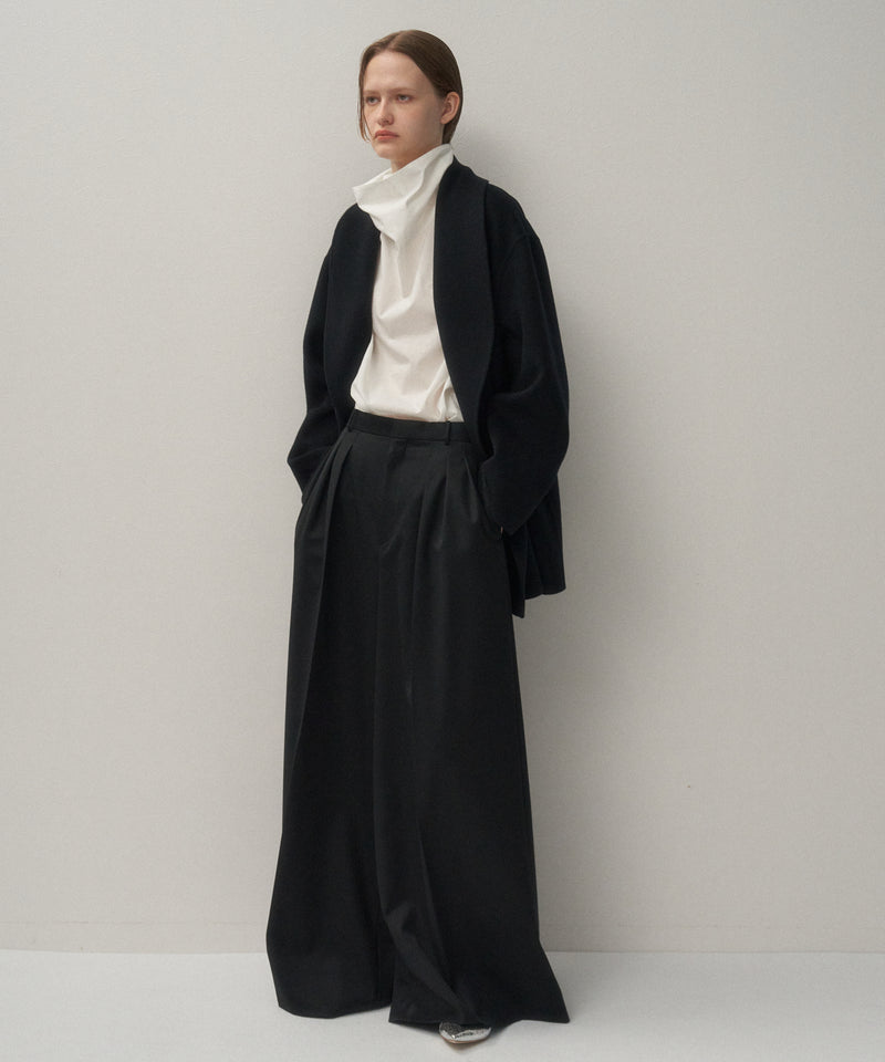 COTTON SILK LAWN | HIGHNECK PULLOVER SHIRT