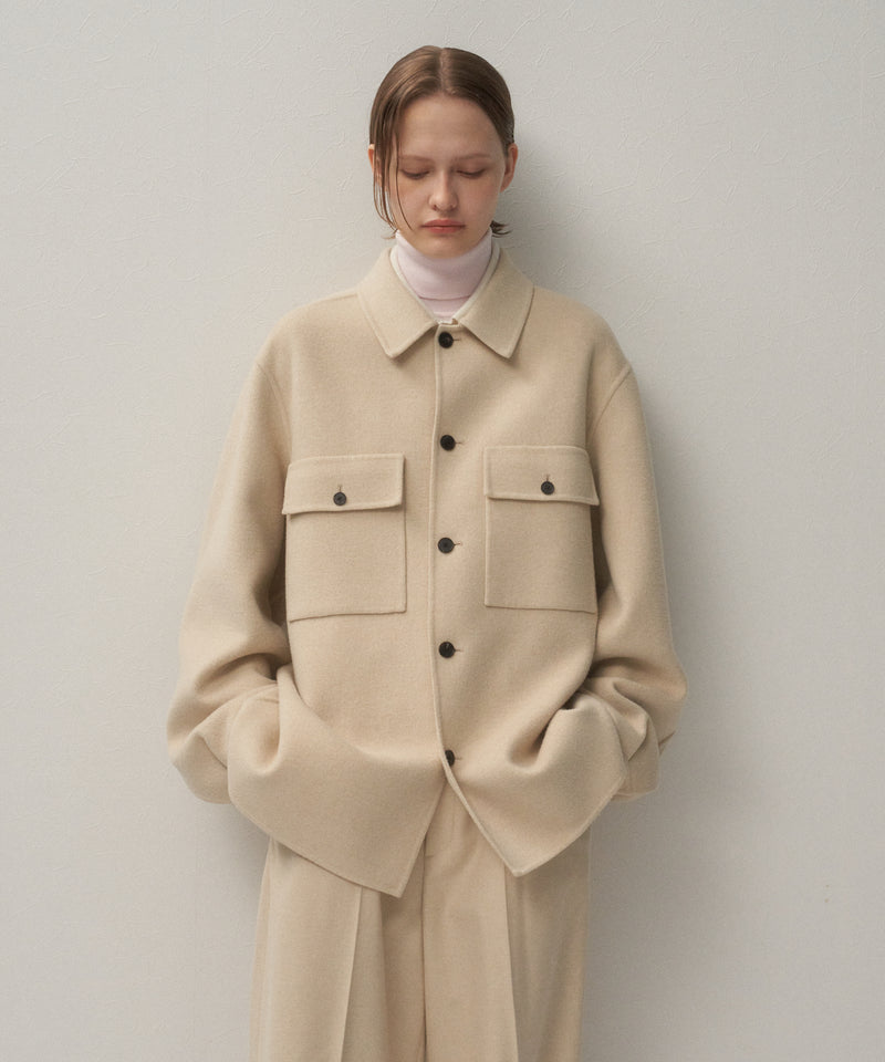 MERINO DOUBLE MELTON | CPO JACKET