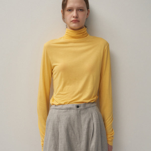 MODAL SILK JERSEY | TURTLENECK – ATON | エイトン