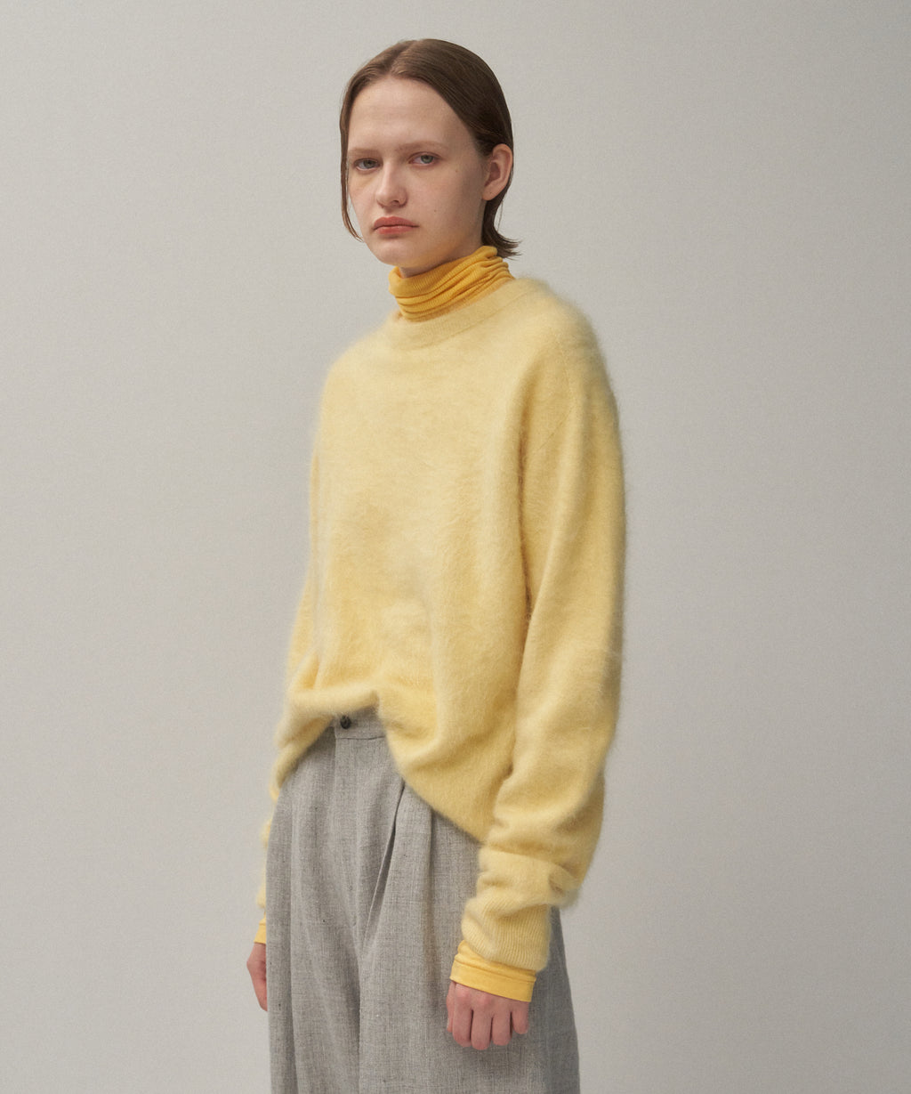 ROYAL CASHMERE FUR | CREWNECK SWEATER – ATON | エイトン